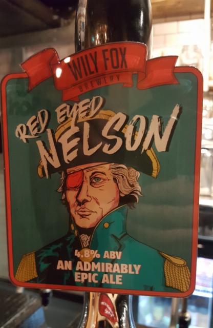 Red Eyed Nelson 4.8%, Wily Fox Brewery Limited, England