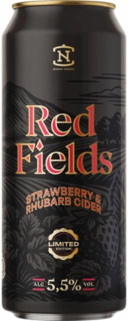 Red Fields Strawberry & Rhubarb Cider 5.5%, Nokian Panimo, Finland