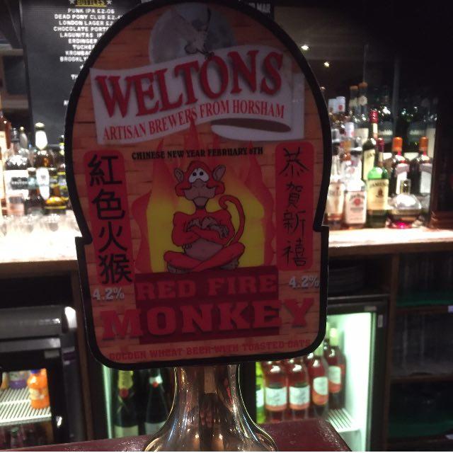 Red Fire Monkey 4.2%, Weltons Brewery Ltd, England