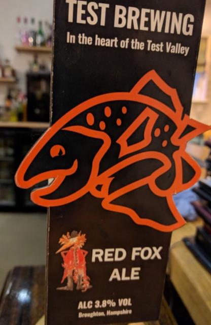 Red Fox Ale 3.8%, Test Brewing Ltd, England