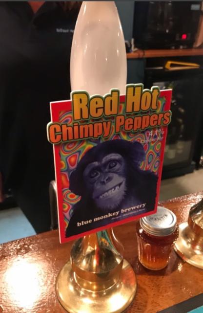 Red Hot Chimpy Peppers 4.1%, Blue Monkey Brewery, England