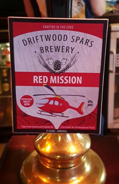 Red Mission 4.0%, Driftwood Brewery, England