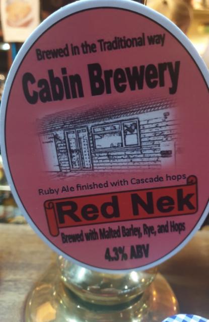 Red Nek 4.3%, Cabin Brewery, England