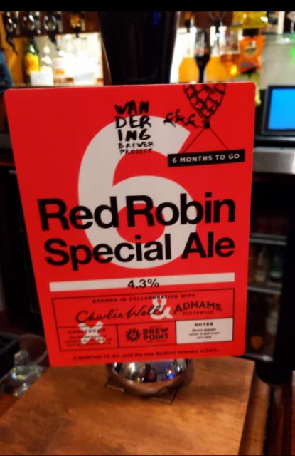 Red Robin Special Ale 4.3%, Wandering Brewer Project, England