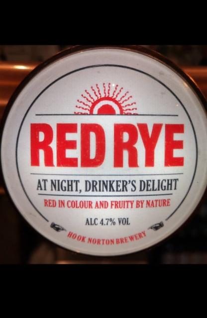Red Rye 4.7%, Hook Norton Brewery, England