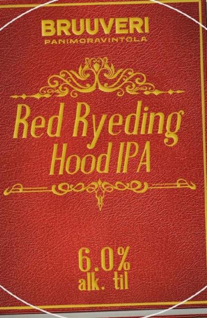 Red Ryeding Hood IPA 6.0%, Panimoravintola Bruuveri, Finland