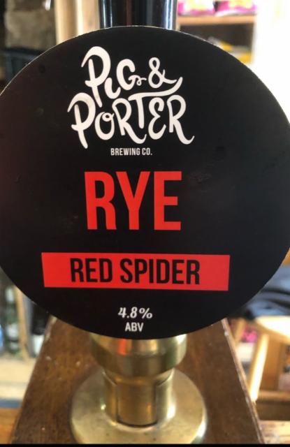 Red Spider 4.8%, Pig & Porter Brewing Co., England