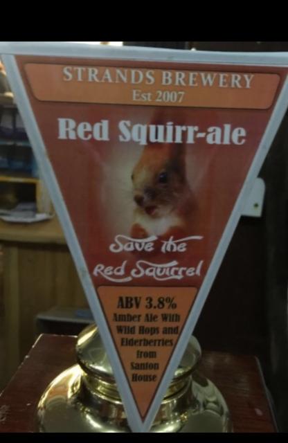 Red Squirrel-ale 3.8%, The Strands Inn Brewery, England