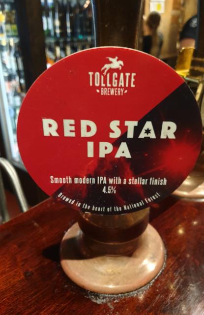 Red Star IPA 4.5%, Tollgate Brewery Ltd, England