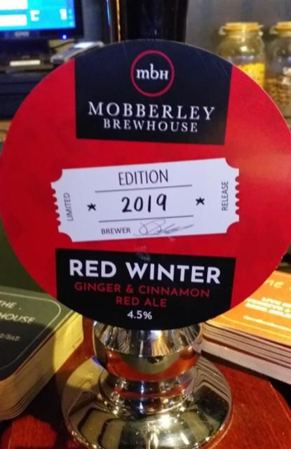 Red Winter - 2019 Edition 4.5%, The Mobberley Brewhouse, England