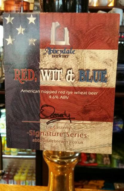 Red, Wit & Blue 4.6%, Abbeydale Brewery, England
