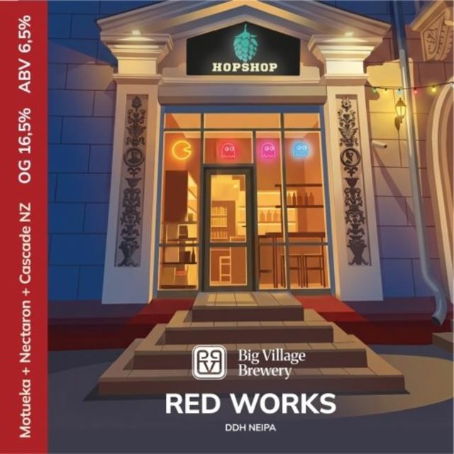Red Works 6.5%, Big Village Brewery, Russia
