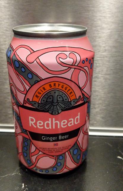 Redhead Ginger Beer 4.7%, Ægir Bryggeri, Norway