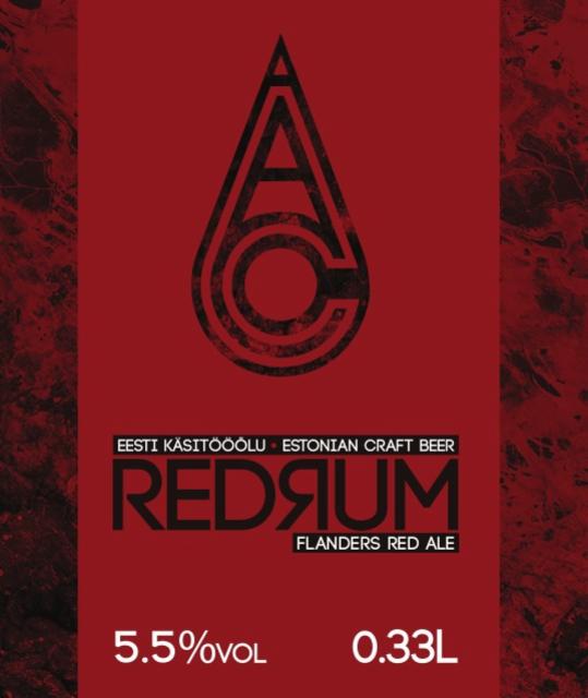 Redrum 2018 Flanders Red 5.5%, Anderson's Craft Beer, Estonia