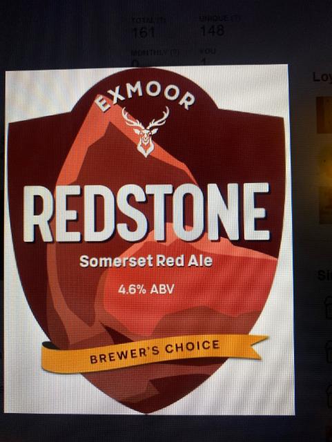 Redstone 4.6%, Exmoor Brewery, England