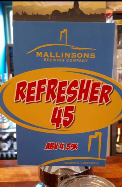 Refresher 45 4.5%, Mallinsons Brewing Company, England
