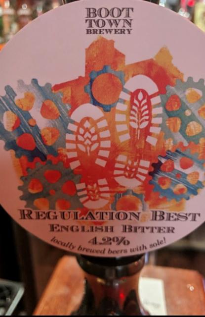 Regulation Best 4.2%, Boot Town Brewery, England