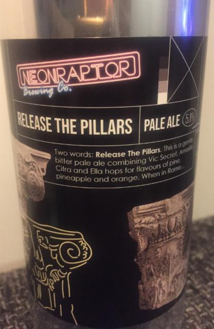 Release The Pillars 5.1%, Neon Raptor Brewing Co., England