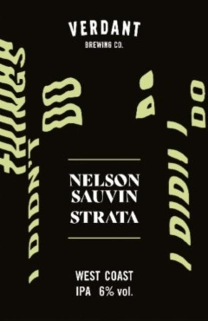 Remembering Things I Didn't Do - Nelson Sauvin / Strata 6.0%, Verdant Brewing Co., England
