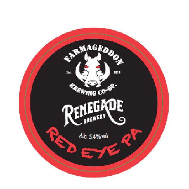 Renegade Brewery & Farmageddon Brewing Red Eye PA 5.8%, Renegade Brewery, England
