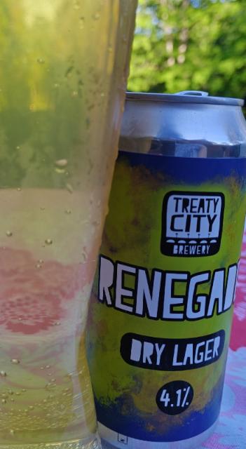 Renegade dry lager, Treaty City Brewery