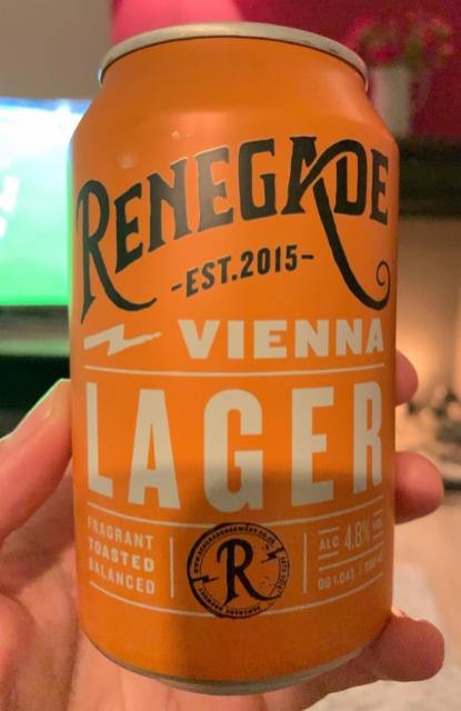 Renegade Vienna Lager 4.8%, Renegade Brewery, England