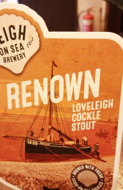 renown stout 4.0%, Leigh on Sea Brewery, England