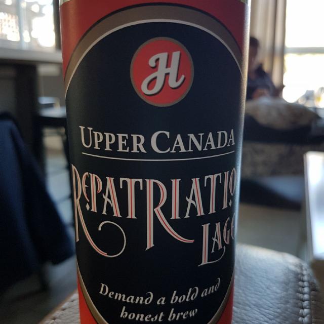 Repatriation Lager 6.0%, Upper Canada Brewing Company, Canada
