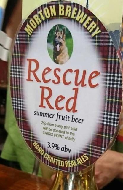 Rescue Red 3.9%, Morton Brewery, England