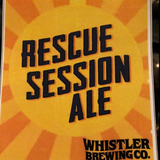 Rescue Session Ale, Whistler Brewing Company, Canada