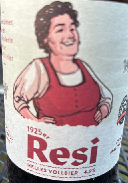 Resi Helles Vollbier 4.9%, Eittinger Fischer Bräu, Germany