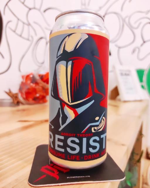 resist (ghost:resist) 10.0%, Adroit Theory Brewing Company, United States