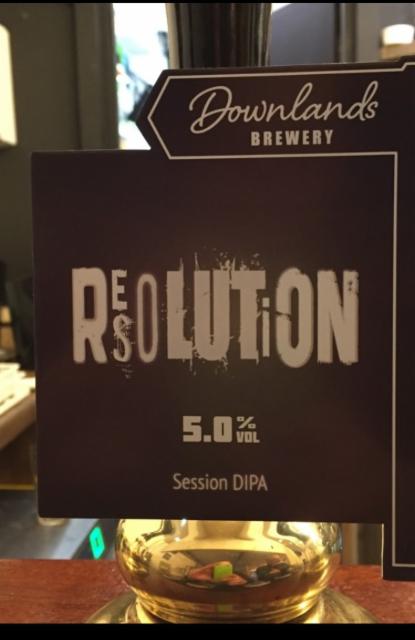 Resolution 5.0%, Downlands Brewery, England