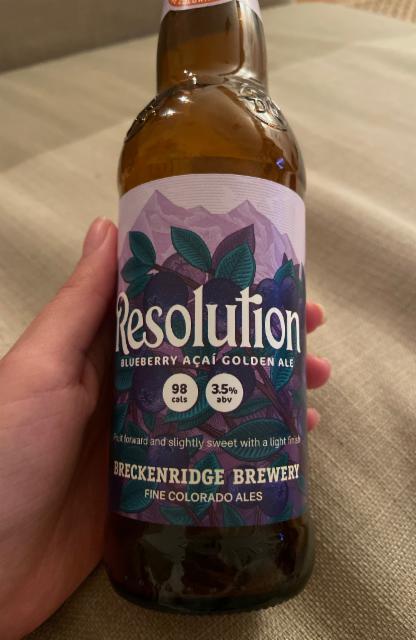 Resolution Blueberry Acai 3.5%, Breckenridge Brewery (AB InBev), United States