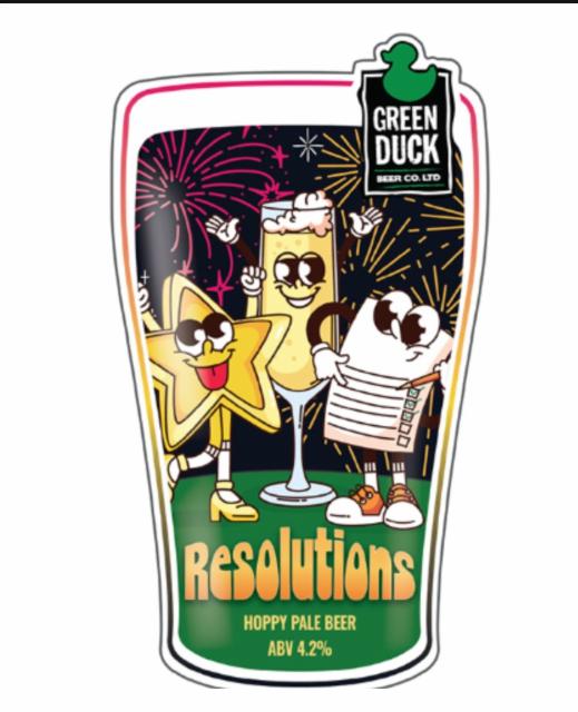 Resolutions 4.2%, Green Duck Beer Co., England