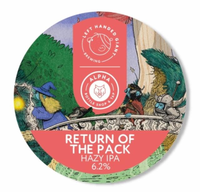Return of the Pack 6.2%, Left Handed Giant Brewing, England