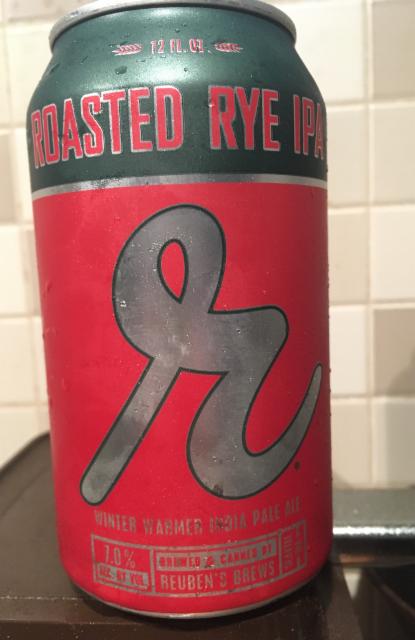 Reuben's Roasted Rye IPA 7.0%, Reuben's Brews, United States