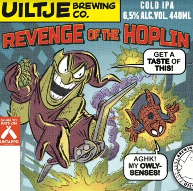 Revenge Of The Hoplin 6.5%, Uiltje Brewing Co, Netherlands