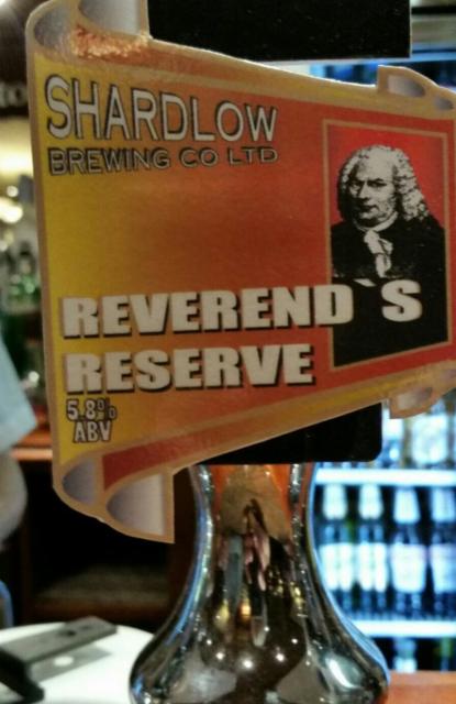 Reverend's Reserve 5.8%, Shardlow Brewing, England