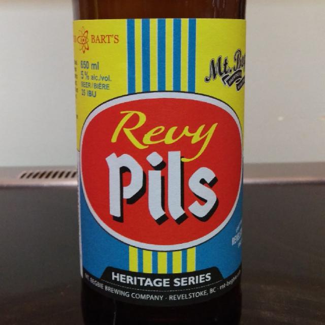 Revy Pils 5.0%, Mt. Begbie Brewing Company, Canada
