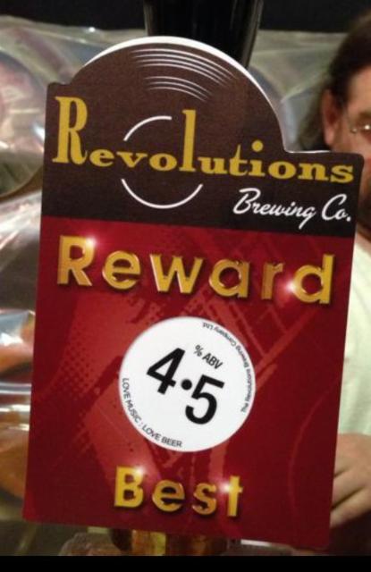 Reward 4.5%, Revolutions Brewing, England