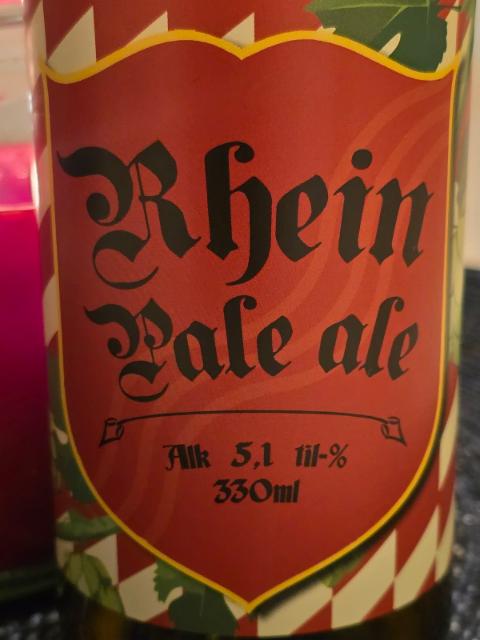 Rhein pale ale 5.1%, Panimoyhtiö X, Finland