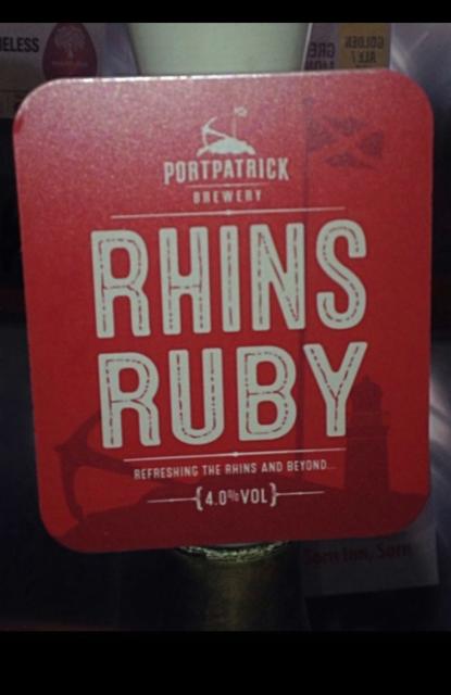 Rhins Ruby 4.0%, Portpatrick Brewery Limited, Scotland