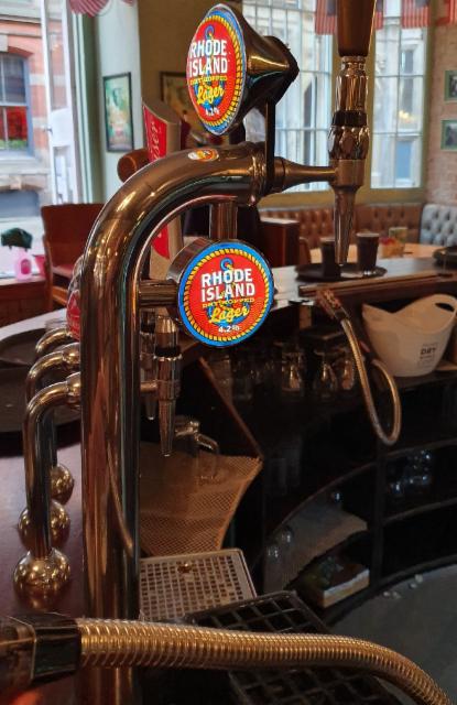 rhode island lager 4.3%, Adnams, England