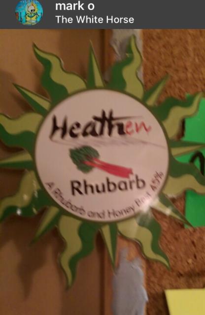 Rhubarb 4.5%, Heathen Brewers Partnership, England