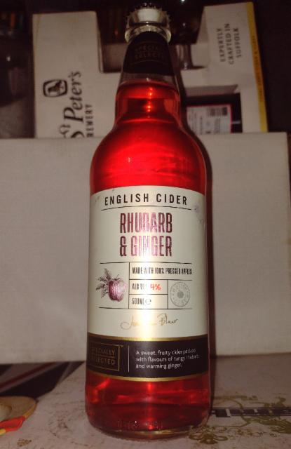Rhubarb and Ginger English Cider 4.0%, ALDI Stores UK, England