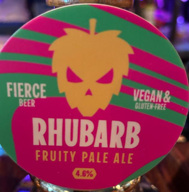 Rhubarb Fruity 4.6%, Fierce Beer Ltd, Scotland