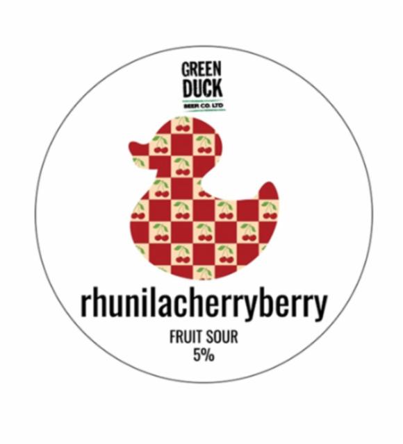 rhunillacherryberry 5.0%, Green Duck Beer Co., England