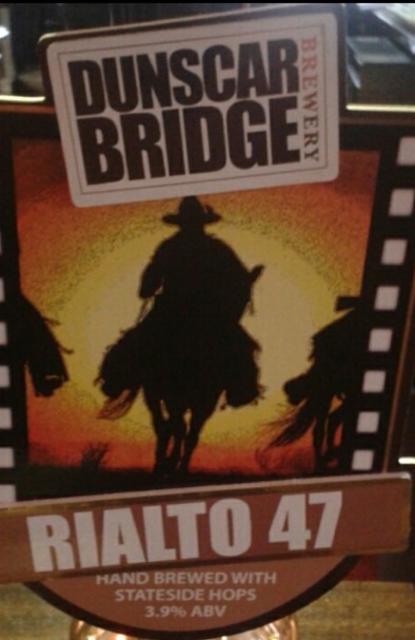 Rialto 47 3.9%, Dunscar Bridge Brewery, England