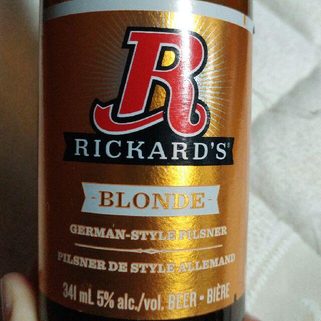 Rickard's Blonde 5.0%, Molson Coors, Canada